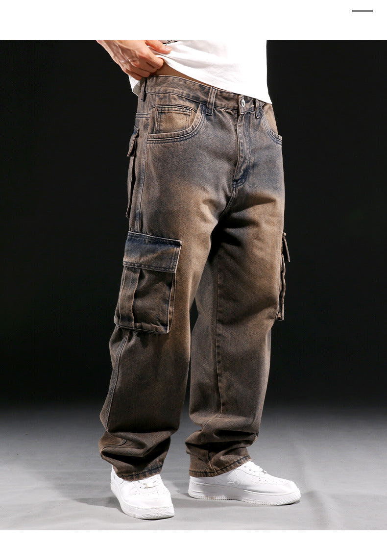 Jeans Cargo Streetwear Vintage Effect